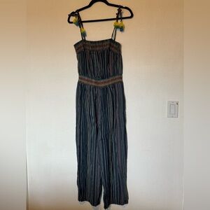 Anthropology LAIA Striped Multicolor Jumpsuit size S
